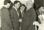 Dekorování mistrů republiky družstev 1985